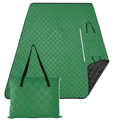 ODAWA Viridian Picknickdecke, verstaubar, leicht zu tragen, kompakte Tragetasche, Decken, Strand- und Picknickdecke, 203,2 x 299,7 cm von ODAWA