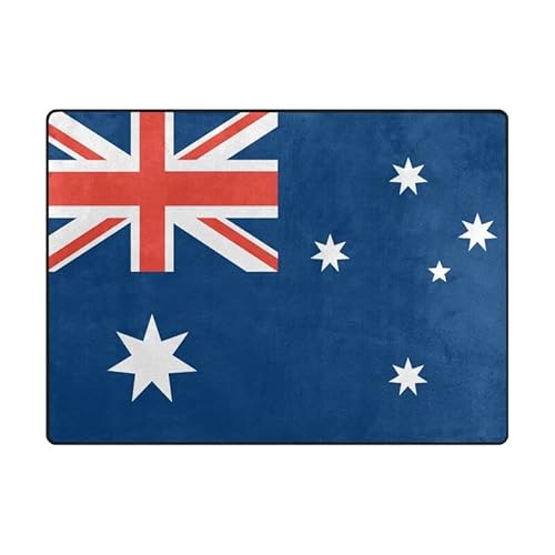 Teppich mit Australien-Flagge, für Wohnzimmer, Schlafzimmer, Innen- oder Außenbereich, waschbar, 1,5 x 1,2 m von ODAWA