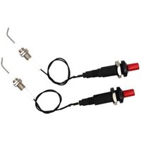 Zünder für Gasgrill/Grill, Druckknopf-Piezo-Zünder mit Universal-Keramik-Zündkerzendraht mit Gewinde und Zündelektroden, lang, 30 cm, elektronisch, 2 Zünder für Gasgrill/Grill, Druckknopf-Piezo-Zünder mit Universal-Keramik-Zündkerzendraht mit Gewinde und Zündelektroden, lang, 30 cm, elektronisch, 2 von ODIPIE