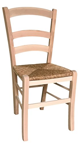 Stühle Modell VENEZIA mit Sitzbank aus Holz aus natürlichem Buchenholz aus lackiertem Holz. von OKAFFAREFATTO MADDALONI