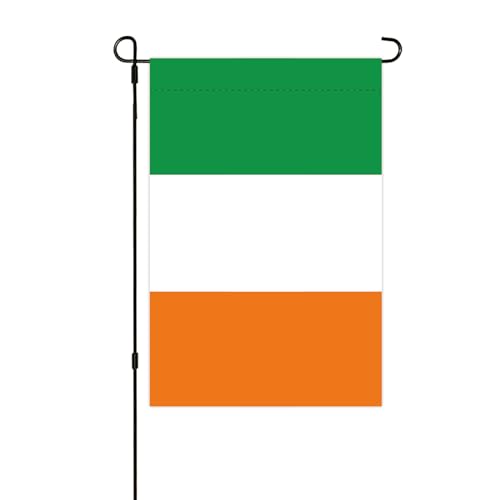 Irland-Gartenflagge, 30,5 x 45,7 cm, doppelseitige Afrika-Flaggen mit lebendigen Farben für Hof, Rasen, Gartendekoration, Heimdekor, Banner für Hausschild, Außendekorationen von OKPYTSTAN