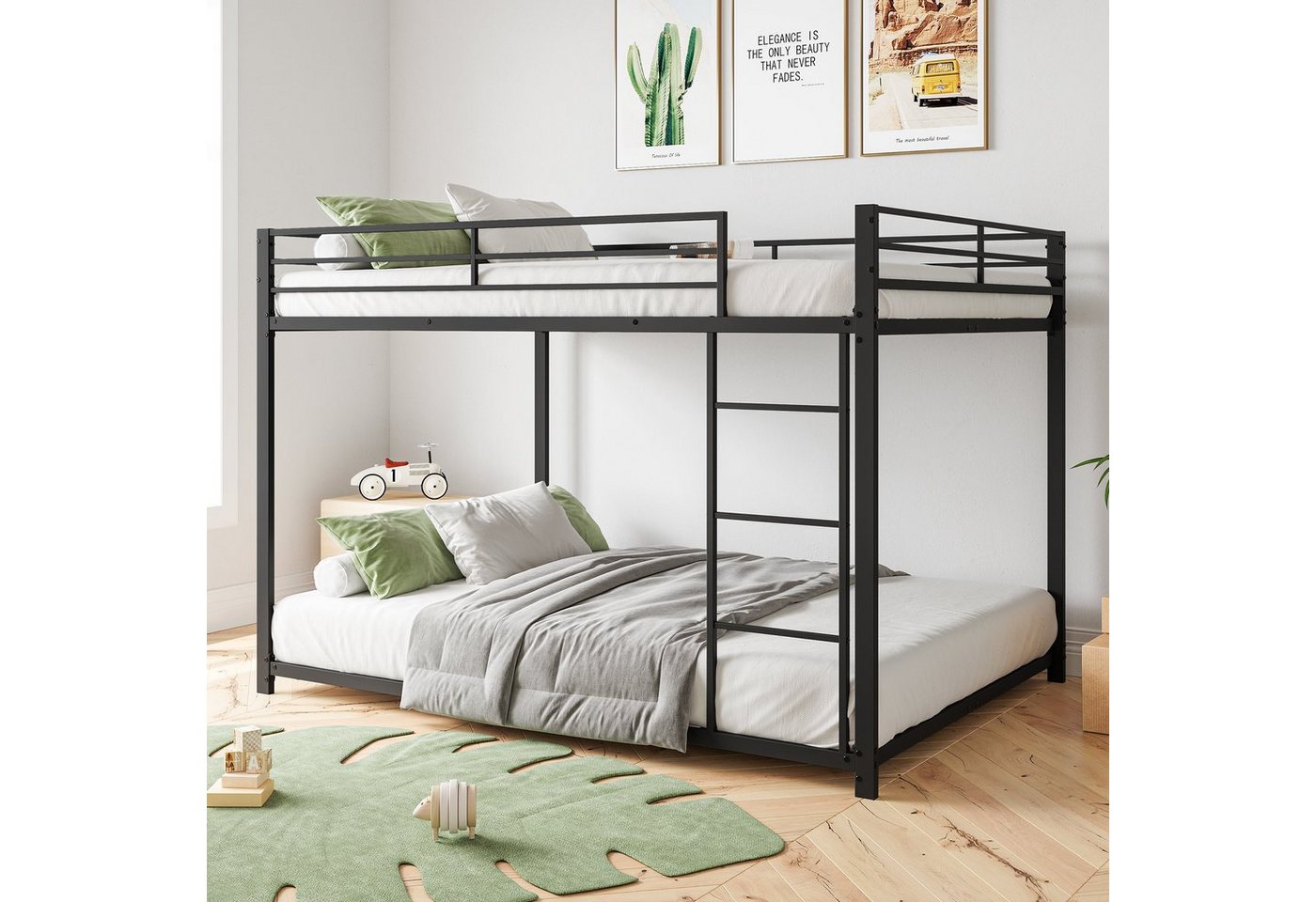 OKWISH Etagenbett Kinderbetten Eisenbetten Funktionsbett Bett (140*200 cm, Eisenetagenbetten in klassischer Form), ohne Matratze von OKWISH