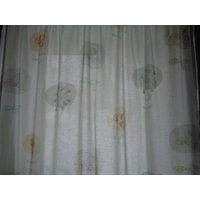Vintage Vorhang L84"x W56" Baumwollvorhang Mit Stilisiertem Blumendruck, Custom Küchenvorhang von OLaLaVintage
