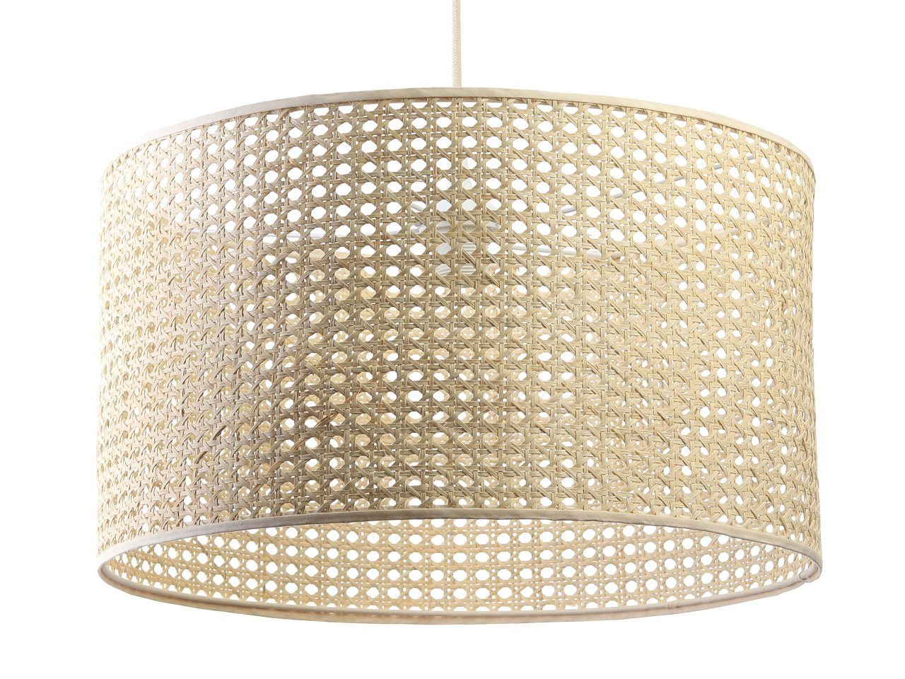 ONZENO Pendelleuchte Rattan Lacey Calm 1 50x30x30 cm, einzigartiges Design und hochwertige Lampe von ONZENO