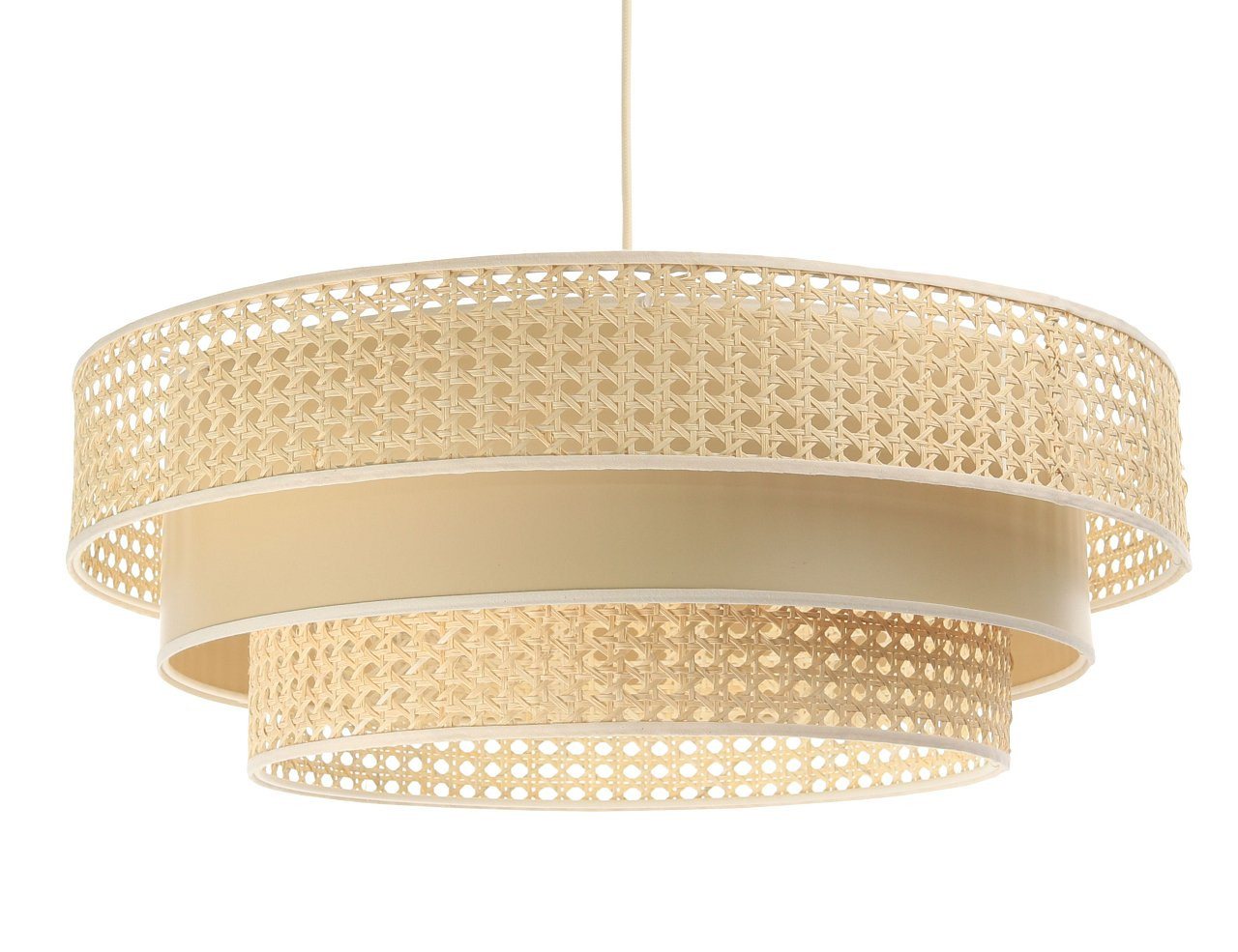 ONZENO Pendelleuchte Rattan Lacey Prominent 60x20x20 cm, einzigartiges Design und hochwertige Lampe von ONZENO