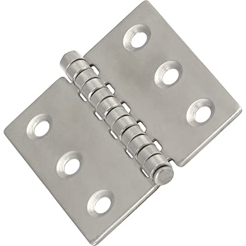 OPIOL QUALITY® Scharnier gestanzt 40x30 mm aus Edelstahl A2 V2A (4 Stück) Scharniere Steckverbinder Edelstahlscharnier Türband Aufschraubband Türscharnier von OPIOL QUALITY