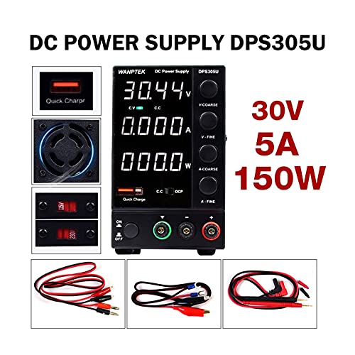 DC-Stromversorgung variabel, Dps3010u. Schaltlabor DC Stromversorgung einstellbar 4 Ziffern Mini Bank Stromversorgung 3 0V 10A 60V 5A 300W DIY Hohe Präzision (Color : 30V 5A) von OPSREY