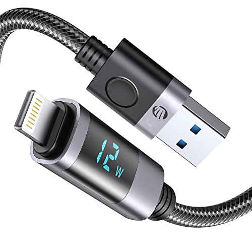 ORICO USB-A auf Lightning Kabel, LED-Anzeige Schnelles Laden, Hochgeschwindigkeits-Daten¨¹bertragungskabel Kompatibel mit iPhone 13 12 11 Pro Max XS XR X 8 7 Plus AirPods Pro und mehr(0.5M) von ORICO