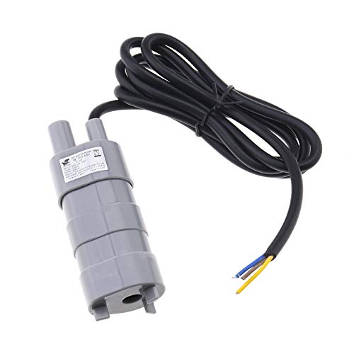 DC 12V Tauchmotorpumpe mit 4,6ft Kabel 5M Hoher Kopf 10 L/Min 600 L/H Teich Aquarium Reisemobil von OTOTEC