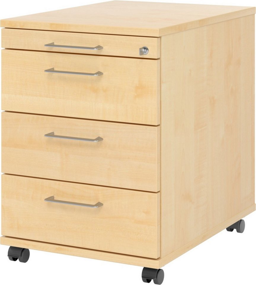 HAMMERBACHER Container Rollcontainer 58cm 3 Schübe Schloss Bügelgriff Ahorn HAMMERBACHER Container Rollcontainer 58cm 3 Schübe Schloss Bügelgriff Ahorn von HAMMERBACHER