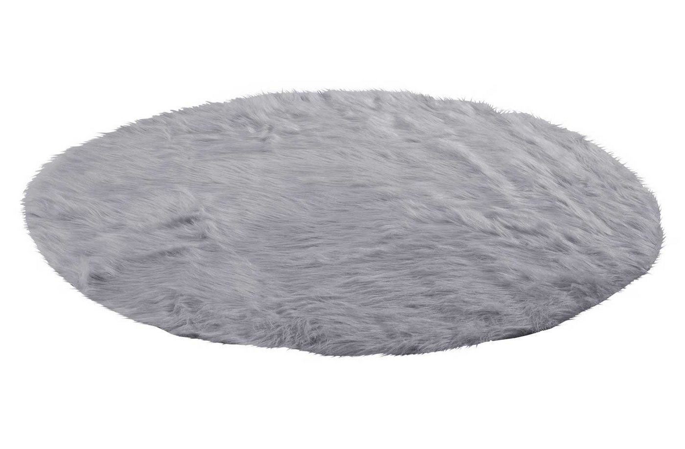 Fellteppich Deko-Fell FUR, Grau, Ø 120 cm, rund von OTTO