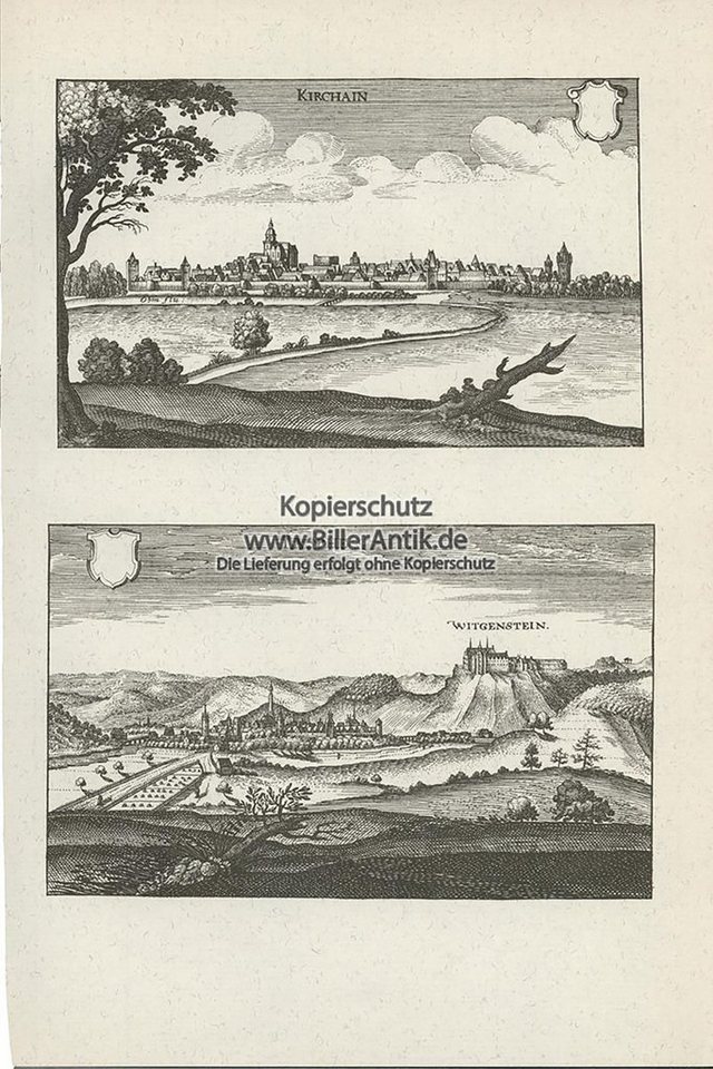 Kunstdruck Kirchain Lasphe Witgenstein Kirchhain Amöneburger Becken Laasphe Meri, (1 St) von OTTO