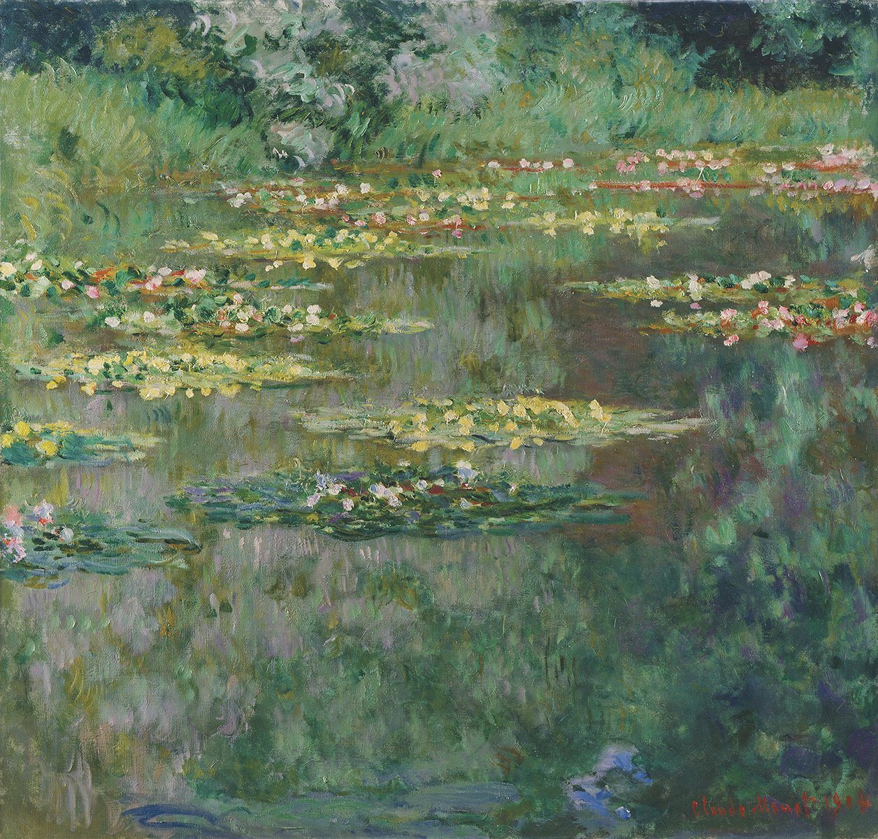 Kunstdruck Le Bassin des Nympheas Claude Monet Teich Wasserlilien Pflanzen Blüte, (1 St) von OTTO