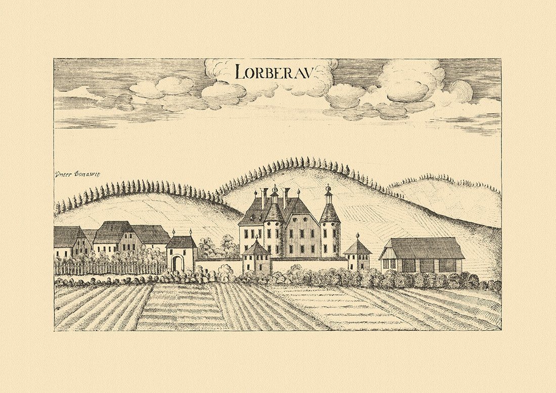 Kunstdruck Lorberau bei Leoben Steiermark Vischer Österreich Burgen und Schlösser, (1 St) von OTTO