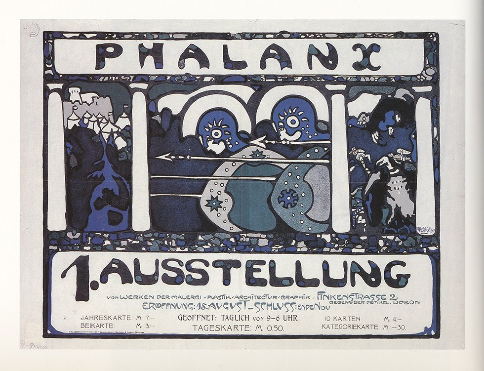 Kunstdruck Phalanx 1. Ausstellung Militär Armee Wassily Kandinsky Werbung 1199, (1 St) von OTTO