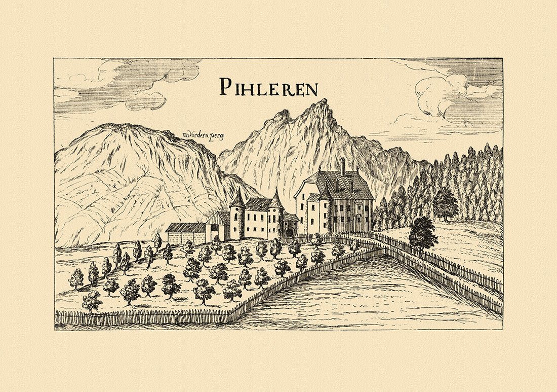 Kunstdruck Pichlarn bei Irdning Pihleren Vischer Österreich Burgen und Schlösser, (1 St) von OTTO