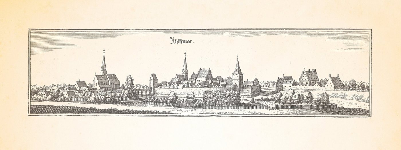 Kunstdruck Pöttmes Markttor Schloss Schorn Pfarrkirche Waldkapelle Kupfersich Mer, (1 St) von OTTO