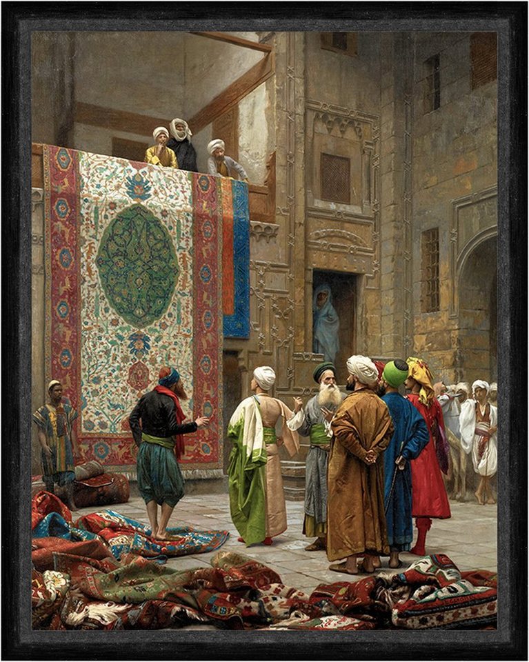 Kunstdruck The Carpet Merchant Jean-Leon Gerome Teppiche Orient Turban Händler Fa, (1 St) von OTTO