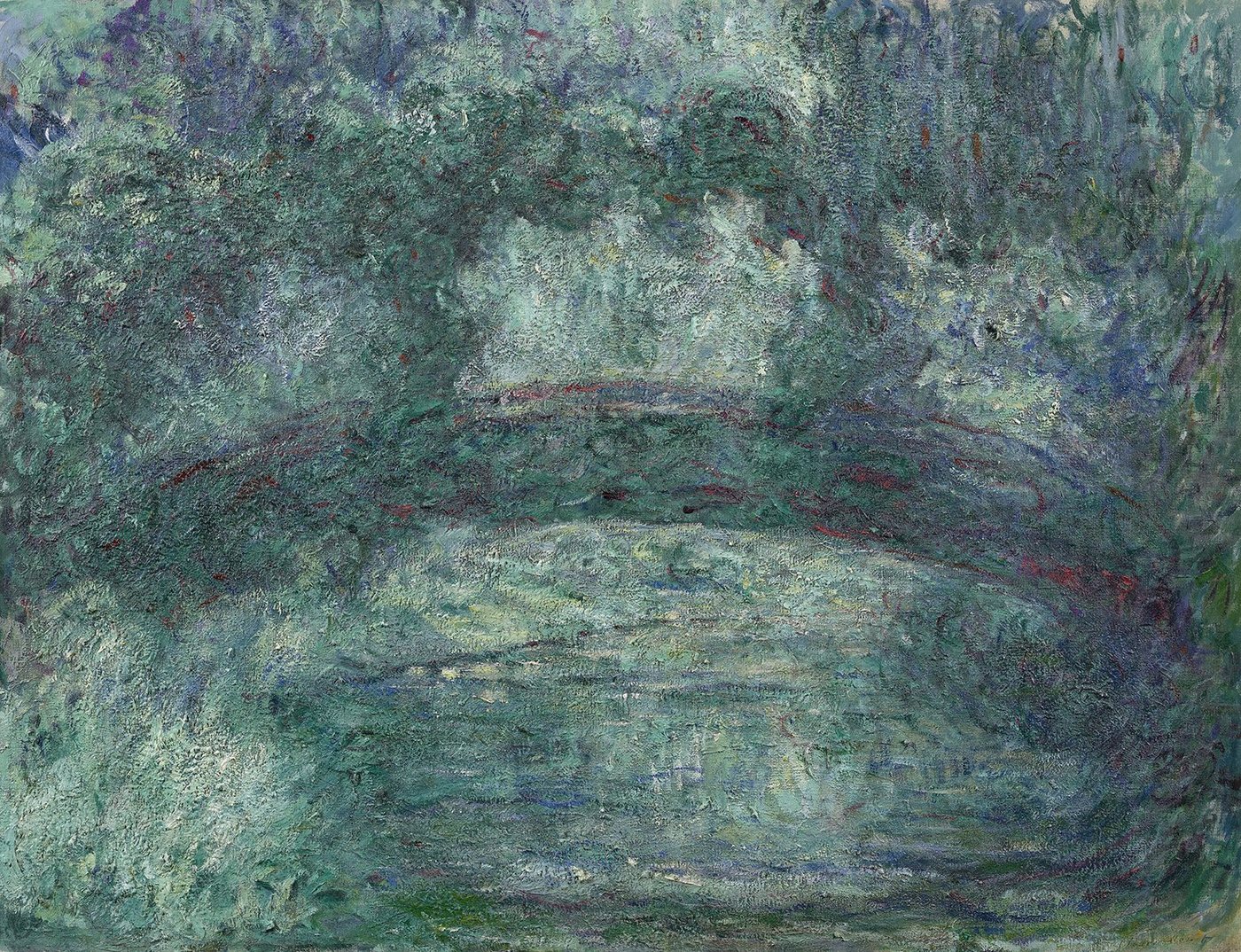 Kunstdruck The Japanese bridge Claude Monet Japanische Brücke Park Teich Garten B, (1 St) von OTTO