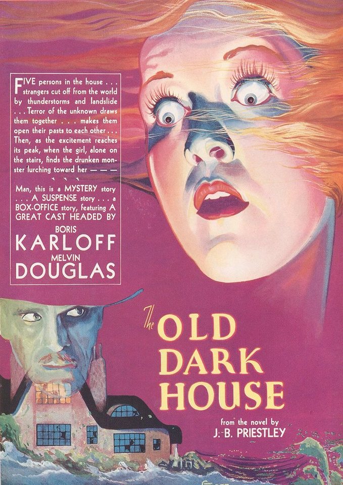 Kunstdruck The Old Dark House Karloff Melvin Douglas Grosz Horror Kunstdruck Werb, (1 St) von OTTO