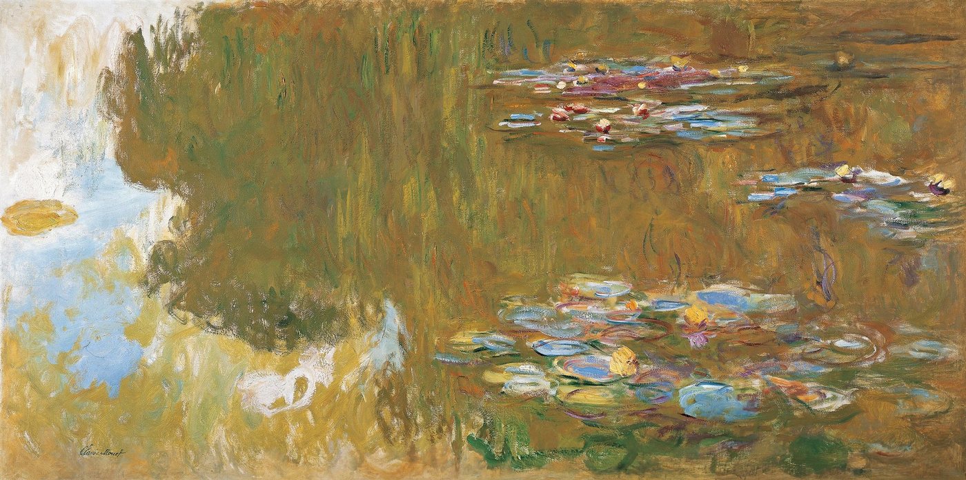 Kunstdruck The Water Lily Pond Claude Monet Teich Wasserlilien Pflanzen Blüten B, (1 St) von OTTO