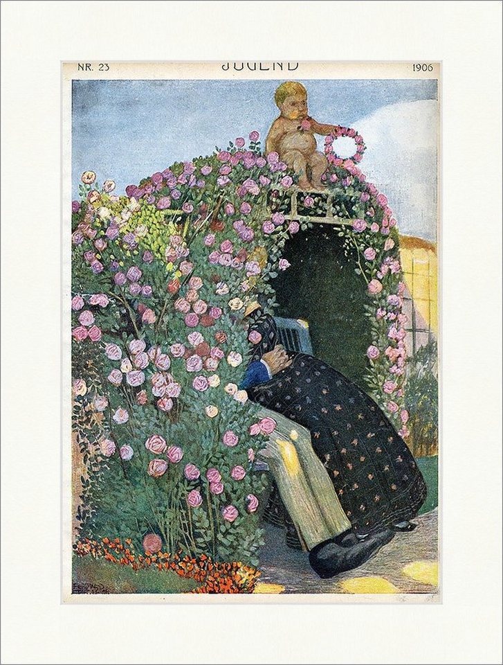 Kunstdruck Titelseite der Nummer 23 von 1906 Ferdinand Spiegel Jugend 3542, (1 St) von OTTO