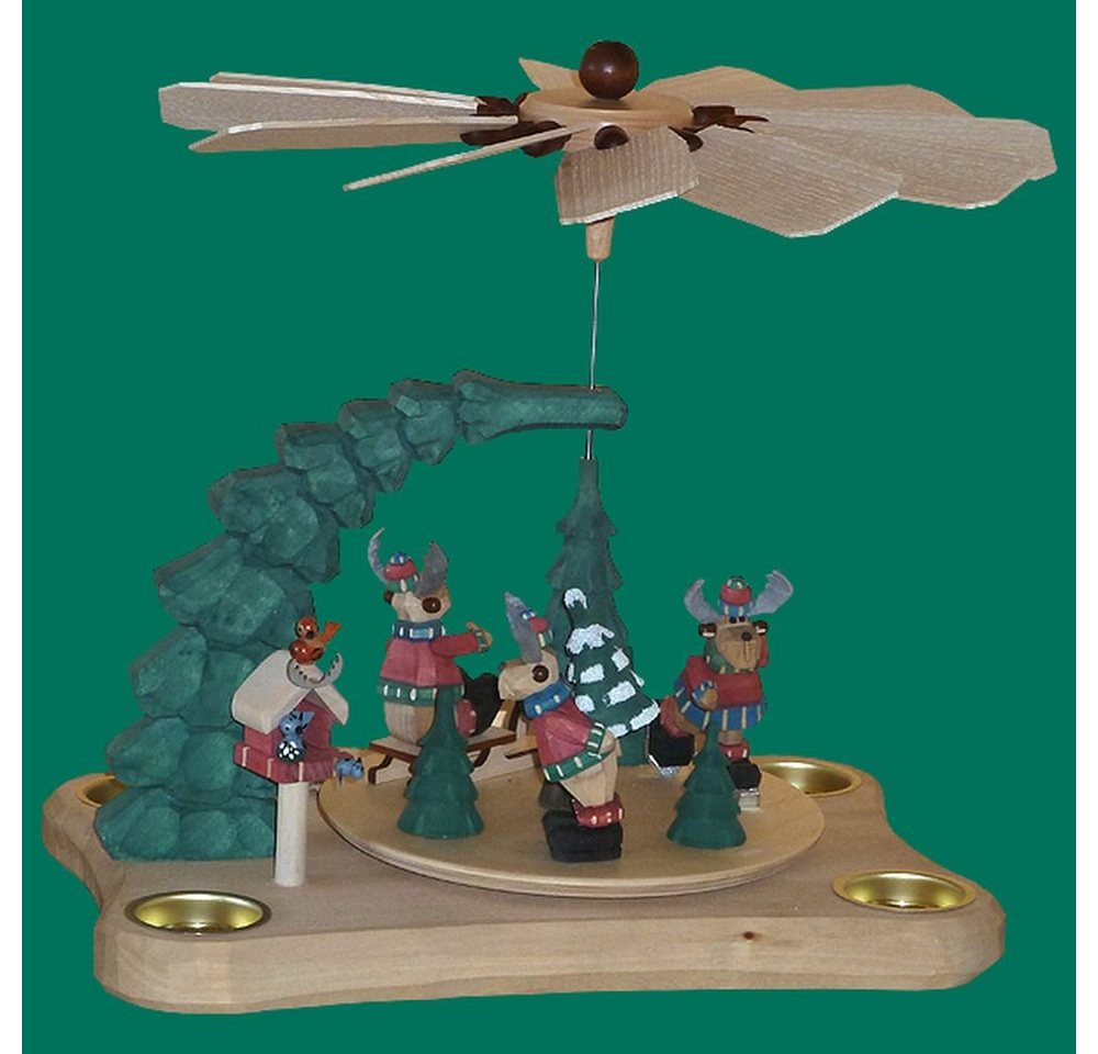 Weihnachtspyramide Tischpyramide Elche geschnitzt groß Höhe 26cm NEU Weihnachtspyramide Tischpyramide Elche geschnitzt groß Höhe 26cm NEU von OTTO