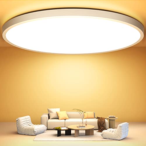 Led Deckenleuchte Flach Led Deckenlampe - Ø30CM 24W 3000K 2400LM Warmweiss Wohnzimmer Utra Dünn Led Lampe Decke für Küche Schlafzimmer Badezimmer Kinderzimmer Flur Keller Modern Rund IP44 Wasserdicht Led Deckenleuchte Flach Led Deckenlampe - Ø30CM 24W 3000K 2400LM Warmweiss Wohnzimmer Utra Dünn Led Lampe Decke für Küche Schlafzimmer Badezimmer Kinderzimmer Flur Keller Modern Rund IP44 Wasserdicht von OUILA