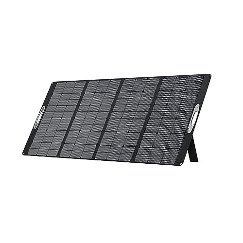 Oukitel 400W Solar Panel, Solarpanels Faltbar Solarmodul für P5000/P2001/P1201 Solar Generator, Verstellbarer, Faltbarer und Tragbarer Ständer für Camping und Notfälle von OUKITEL