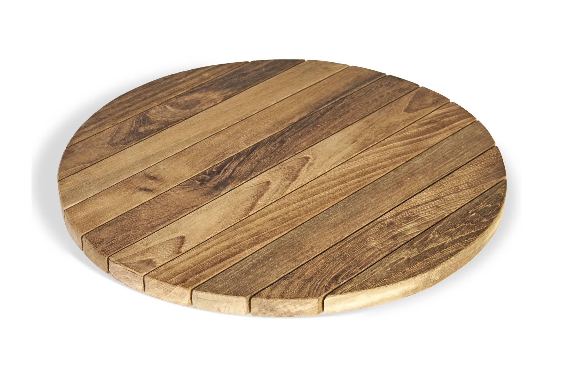 OUTFLEXX Lazy Susan Tischplatte, natur, recycled FSC-Teak, Ø40 cm von OUTFLEXX