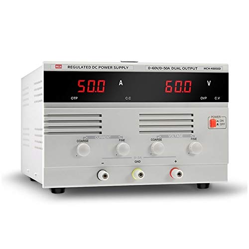 MCH-K6050D DC-Netzteil 0-60 V, 50 A DC, Einstellbarer Konstantstromüberzug Hochleistungsnetzteil Effizient Arbeiten (Size : 110v) von OUTFYT