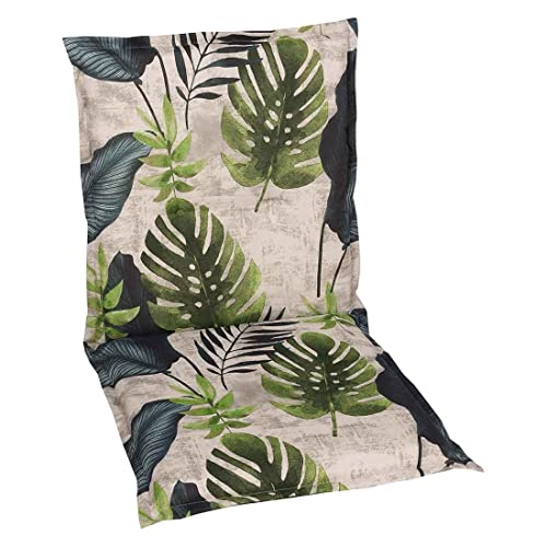 OUTLIV. Stapelsesselauflage aus Baumwolle und Polyester, 100 cm x 50 cm x 7 cm, Grün, Sitzauflage für Gartenstuhl von OUTLIV