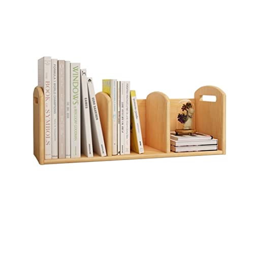 OUZBEM Bücherregal aus Holz, Bücherregal für den Schreibtisch, für Kinder, Heimtisch, kleines Bücherregal, geschichtetes Finishing-Rack, einfaches Schreibtisch-Aufbewahrungsregal, Bücherregal Vision von OUZBEM