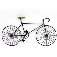Wanddekoration mit Fahrrad - Metall - 109 x 56 cm - Schwarz - VENTOUX von OZAIA