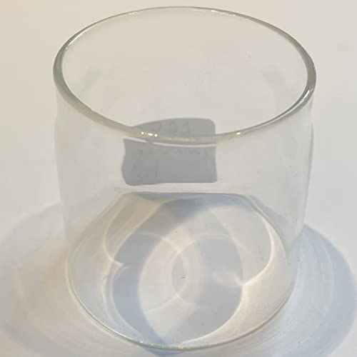 Glaszylinder ohne Boden mundgeblasen Ersatzglaszylinder Durchmesser 5,2 cm Höhe 5,2 cm Oben Verengung auf 5 cm auf Einer Länge von 1 cm von Oberstdorfer Glashütte