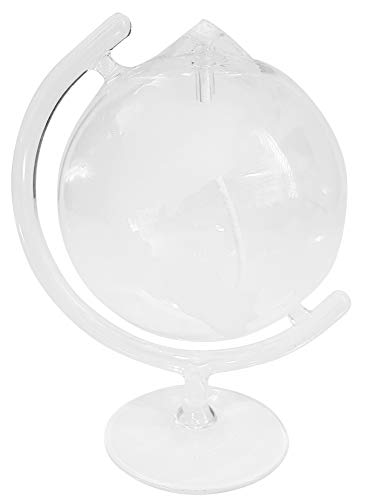 Oberstdorfer Glashütte Öllampe am Fuss als Globus Glasöllampe klar mattiert Kristallglas mundgeblasen Höhe ca. 150 mm von Oberstdorfer Glashütte