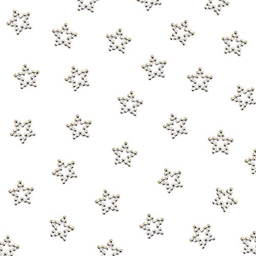 Oblique Unique® 50 Perlen Sterne als Streu Deko Konfetti Tischdeko für Geburtstag Party Weihnachten Adventskalender Adventskranz Weihnachtsdeko Geschenkdeko Scrapbooking Basteln von Oblique Unique