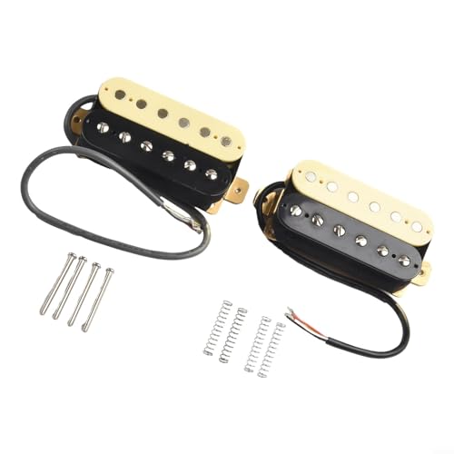 52 mm Steg und 50 mm Doppelspule E-Gitarren-Tonabnehmer, mit Alnico-5-Magnet für die meisten Doppel-Humbucker-Gitarrenteile (Hals + Steg) von Oceanlend