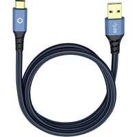 Oehlbach USB-Kabel USB 3.2 Gen1 (USB 3.0 / USB 3.1 Gen1) USB-A Stecker, USB-C® Stecker 3.00m Blau v von Oehlbach