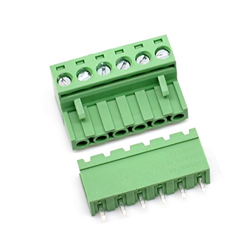 Oiyagai 10 Sets 6-Pin PCB Schraubklemmenleiste 5,08mm Steckverbindersatz männlich/weiblich von Oiyagai