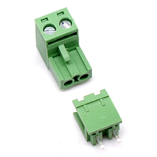 Oiyagai 20 Set 2 Pin 5.08mm Pitch Male Female PCB Screw Terminal Block - Steckverbinder für Leiterplatten von Oiyagai