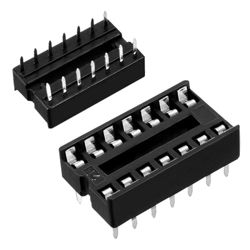 Oiyagai 30 Stück 2,54 mm DIP 14 Pin IC Sockel Lötadapter von Oiyagai