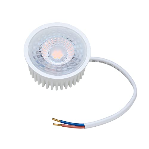 Oktaplex lighting 6er Set LED Modul GU10 Ersatz flach, 4.8 W, IP20, 3000K, 380lm, Einbaustrahler Warmweiß von Oktaplex lighting
