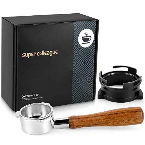 Geschenkbox-Kaffee Dosierring, 54mm Bodenloser Siebträger Kompatibel für Breville 8er-Serie Anderer Modelle, 2-Cup Korb Filter(SB+HF-B).DE von Okydoky