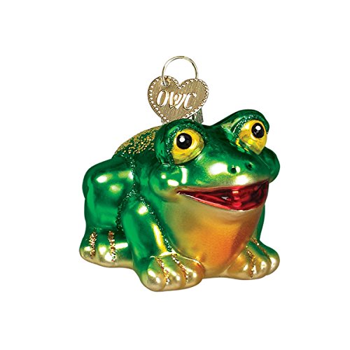 Old World Christmas Hop-Along Frosch Glasfigur für Weihnachtsbaum von Old World Christmas