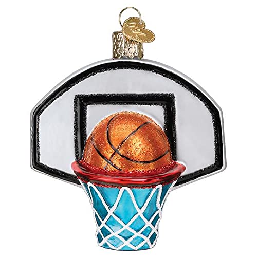 Old World Christmas Ornamente Basketballkorb Glas Blasornamente für Weihnachtsbaum von Old World Christmas