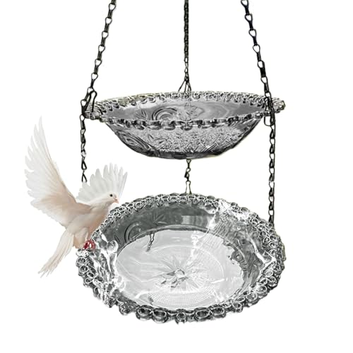 Vogelbäder,Futterspender Schale Aus Metall | Zubehör Für Fütterung Trinkstelle Wasserschale Garten Pavillon Rankgitter Terrasse Balkon Außenbereich Innenbereich Vogelbäder,Futterspender Schale Aus Metall | Zubehör Für Fütterung Trinkstelle Wasserschale Garten Pavillon Rankgitter Terrasse Balkon Außenbereich Innenbereich von Oldmoom