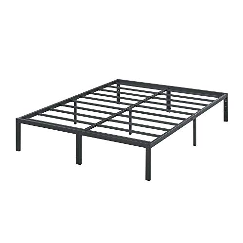 Olee sleep 35cm Stabiler Stahlbett / Stahl-Lattenrost / Anti-Rutsch-Unterstützung / Matratzenunterbau / Metallbett / Bettrahmen / Bett / 100 x 200cm / Twin XL / Schwarz / Metall von Olee Sleep