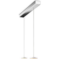 Oligo Decent LED Pendelleuchte, 2-flg., TW, unsichtbare Höhenverstellung, Baldachin: Chrom von Oligo