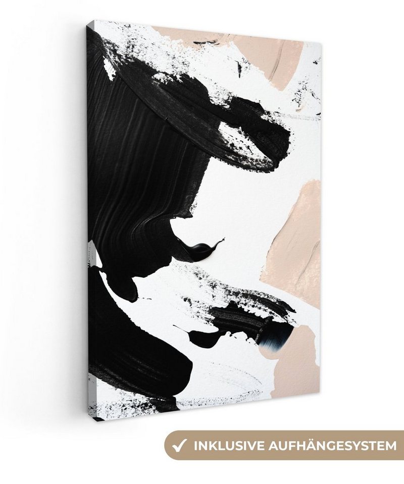 OneMillionCanvasses® Leinwandbild Farbe - Design - Abstrakt, (1 St), Leinwandbild fertig bespannt inkl. Zackenaufhänger, Gemälde, 20x30 cm von OneMillionCanvasses®